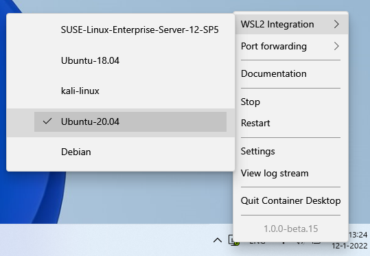 WSL2 Distro Integration
